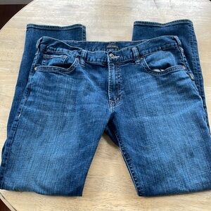 Men’s Silver Allan Slim Fit Straight Leg Jeans size 38/34